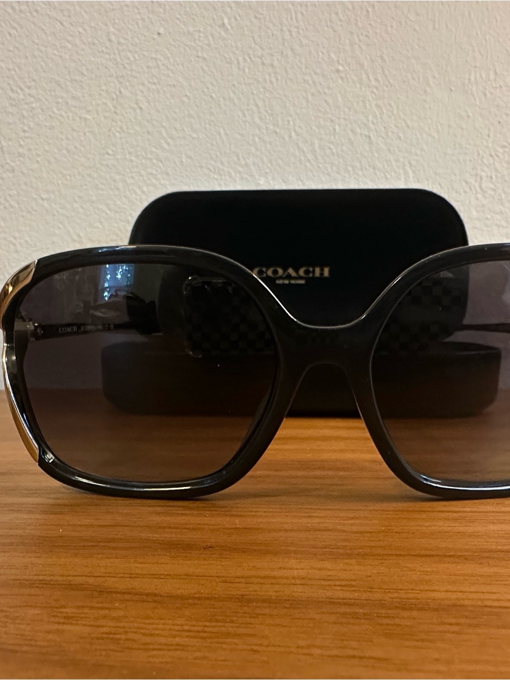Coach Women's Black Gradient Lens Sunglasses
